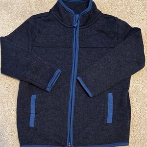 4T Navy Blue Knit Zip-Up Jacket